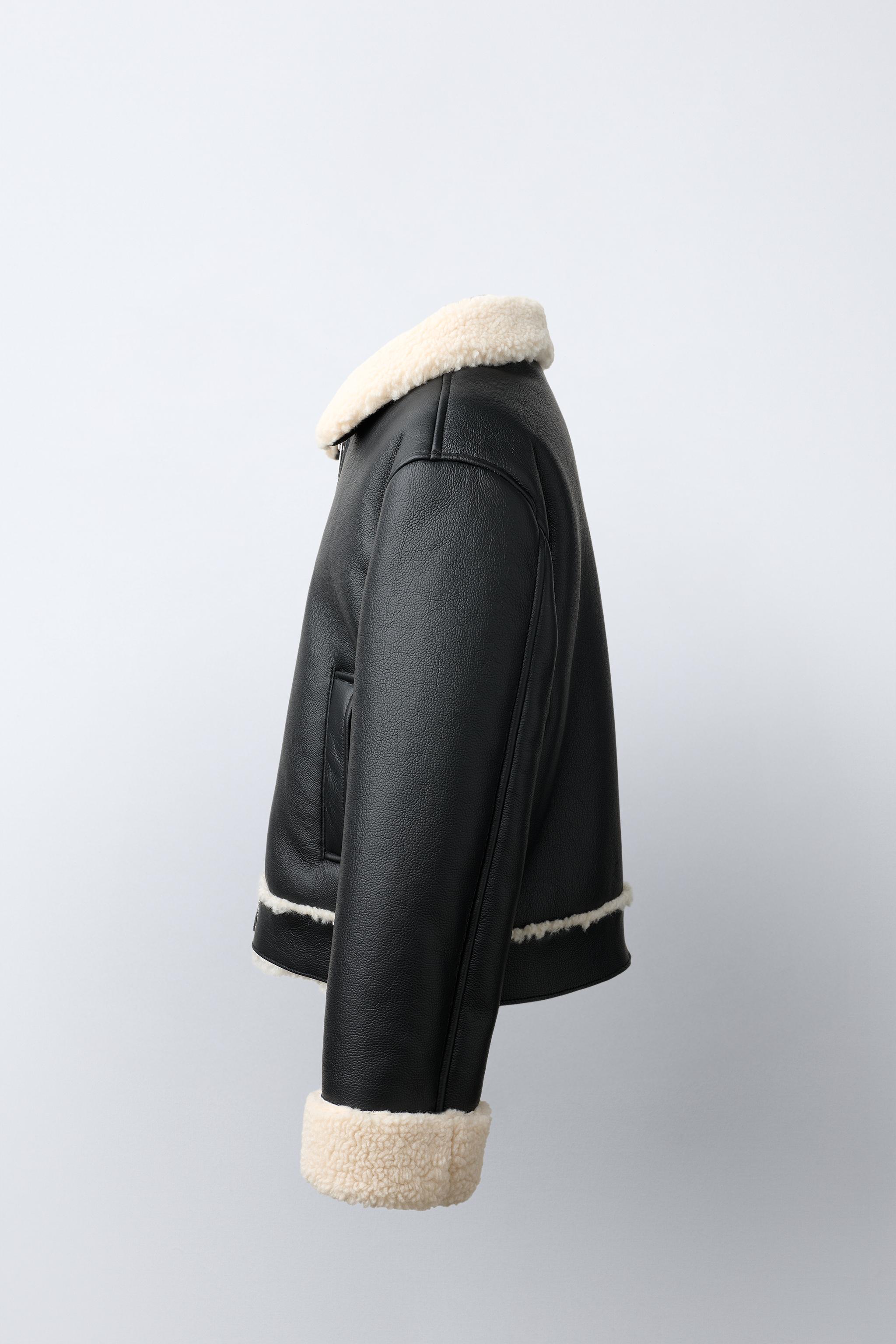 FAUX LEATHER REVERSIBLE JACKET