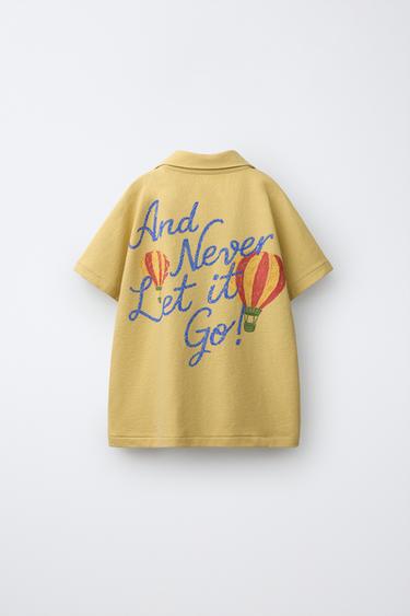 PRINTED POLO SHIRT - Yellow by Zara