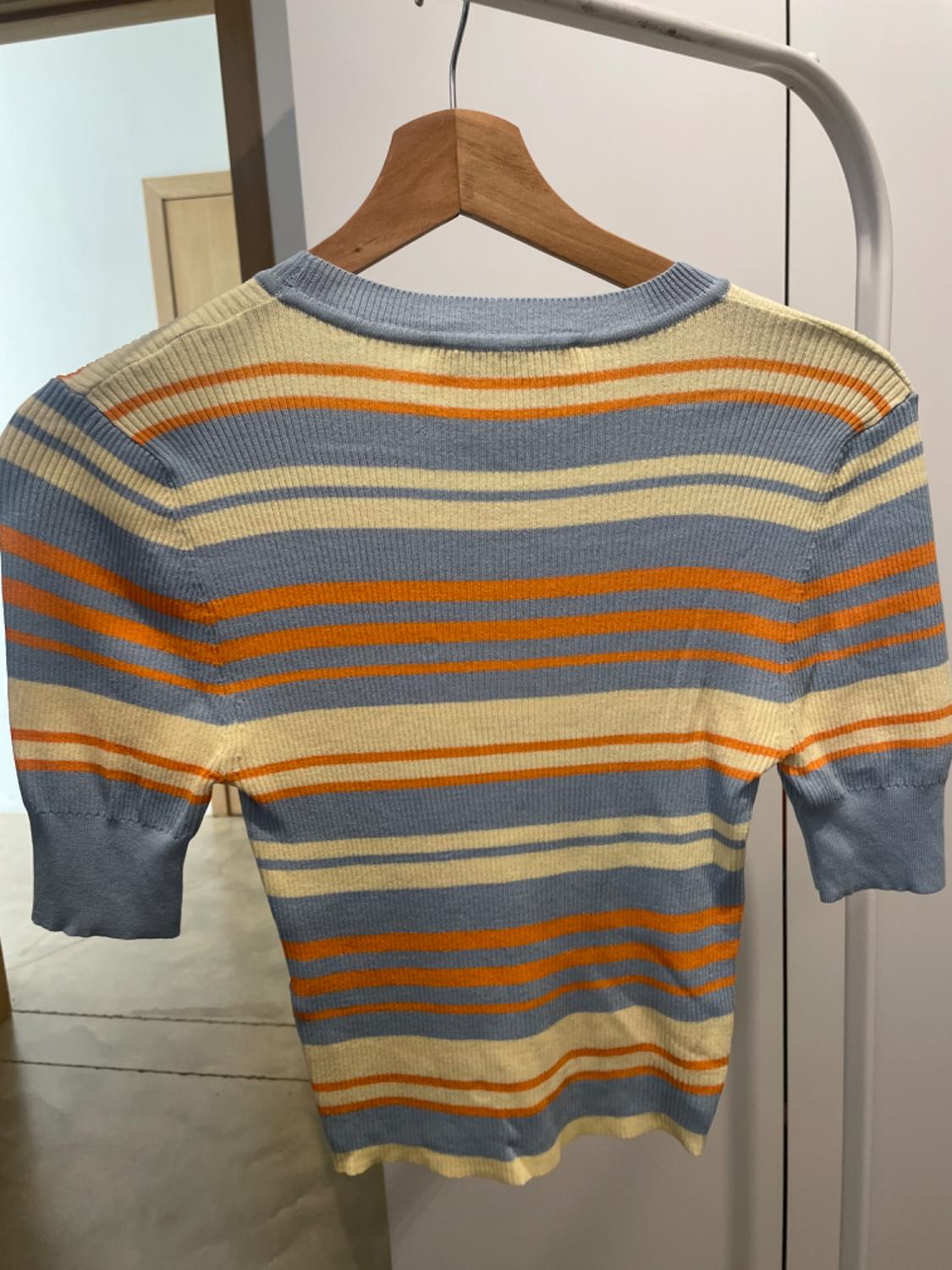 STRIPED KNIT TOP - Image 2