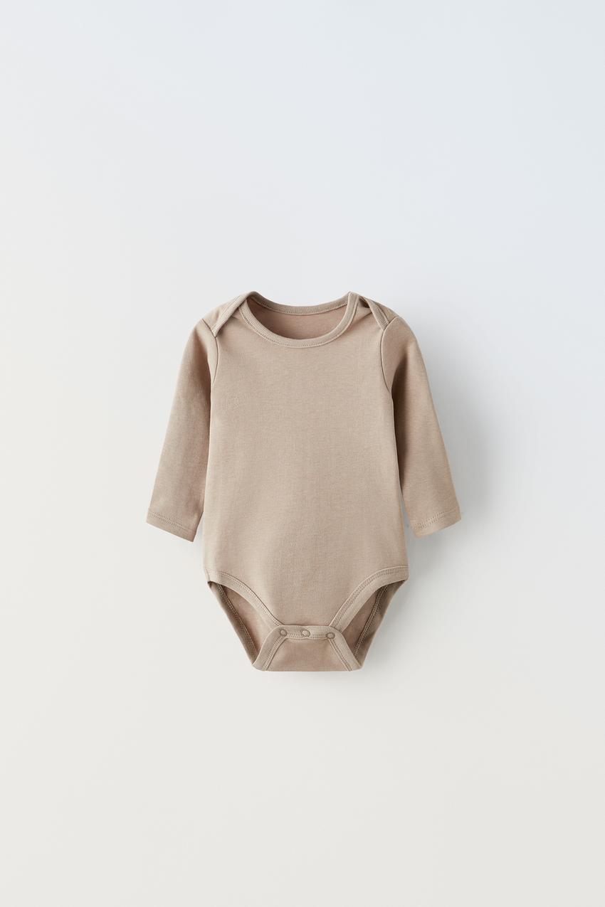FIVE-PACK OF TOAST COLORED BODYSUITS - taupe brown