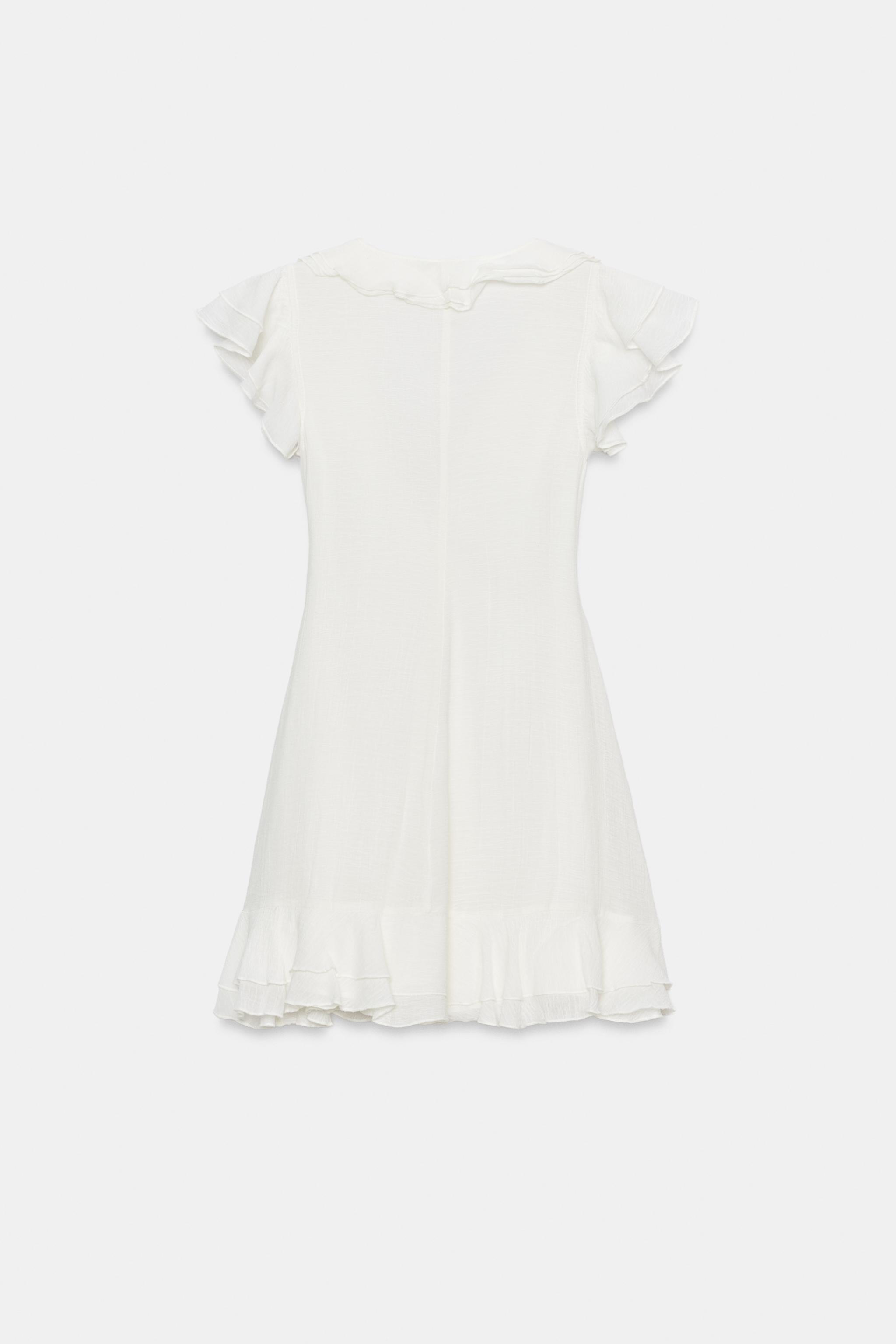 RUFFLED MINI DRESS