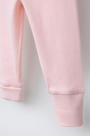 2-PACK OF ADJUSTABLE RIBBED LEGGINGS - Pink by Zara - Image 3
