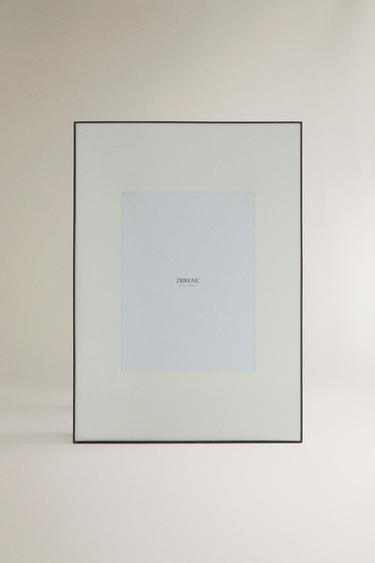 Zara XL PHOTO FRAME WITH METAL BORDER - 黑色