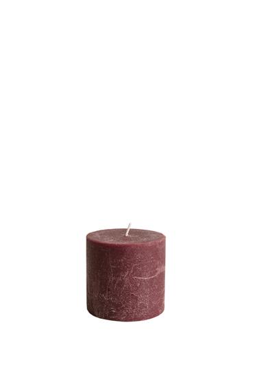 Zara (270 G) GINGERBREAD CYLINDRICAL SCENTED CANDLE - Red