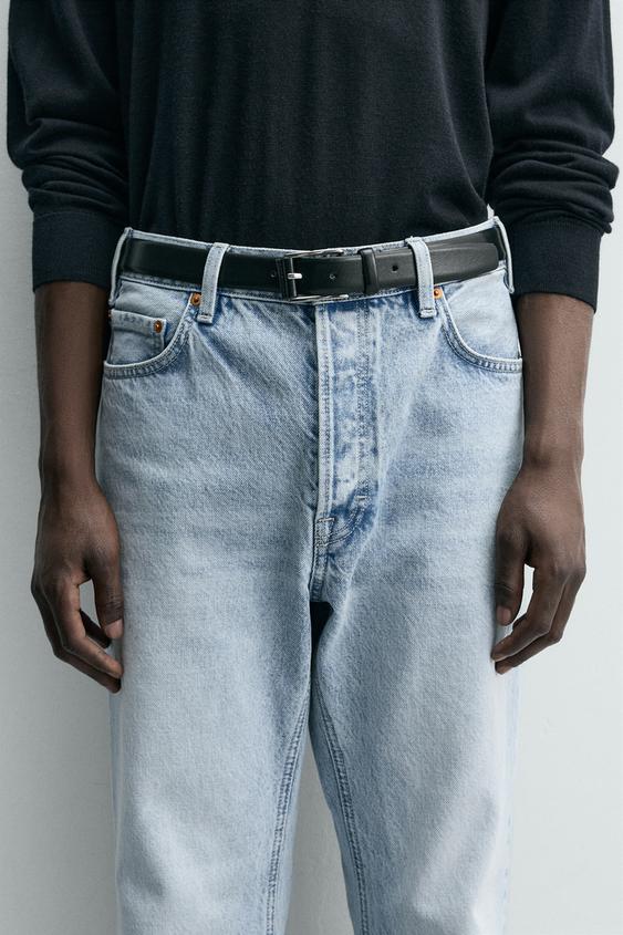 DRESS LEATHER BELT - Black by Zara - Image 0
