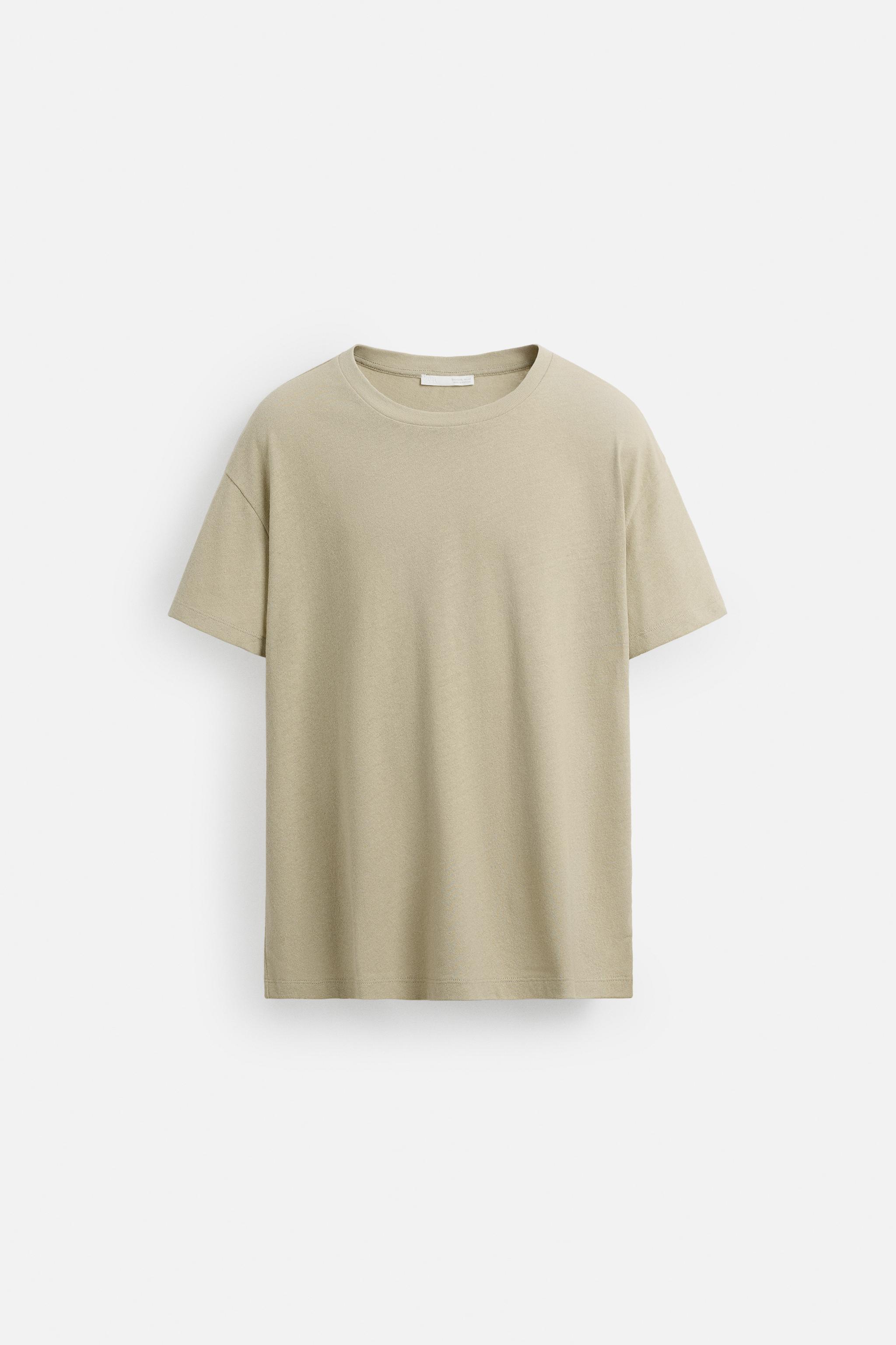 COTTON - HEMP SHIRT - Beige / Green | ZARA United States