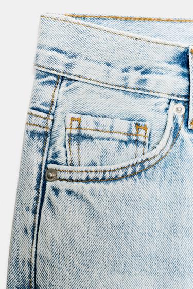 ZW COLLECTION LOW-RISE RELAXED FLARE JEANS - Light blue by Zara - Image 6