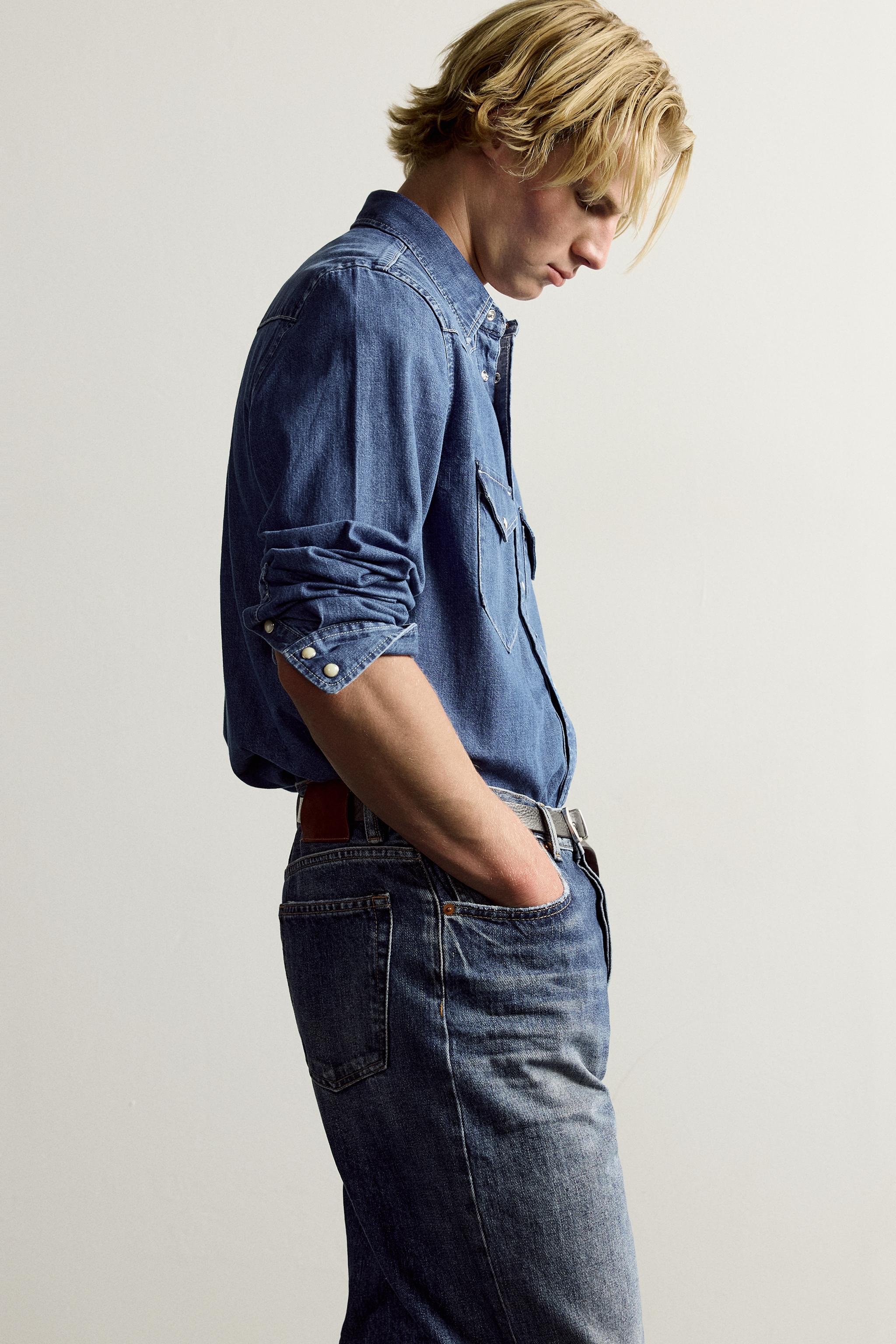 CHEMISE WESTERN DENIM REGULAR FIT