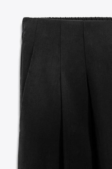 FLOWING PALAZZO TROUSERS - Black by Zara - Image 6