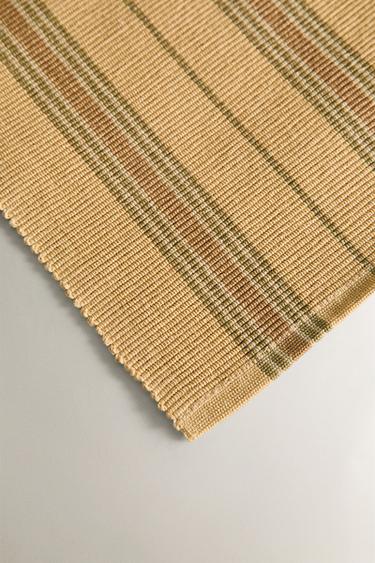 STRIPED PLACEMAT (PACK OF 2) - Ochre by Zara - Image 2
