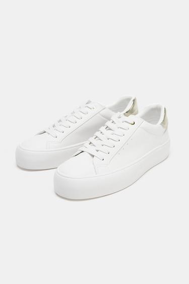 TENNIS DE SPORT EN CONTRASTE - Blanc de Zara - Image 1