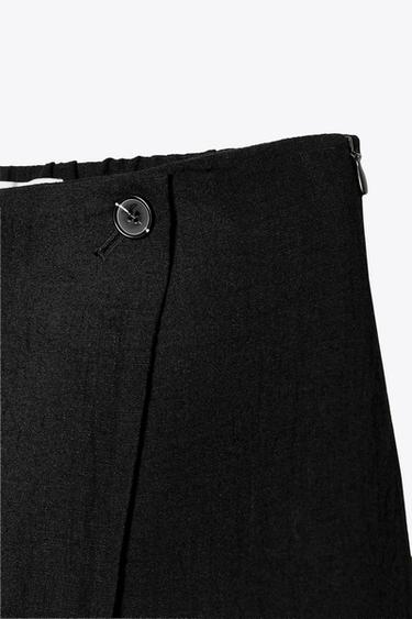 JUPE-CULOTTE PARÉO - Noir de Zara - Image 6