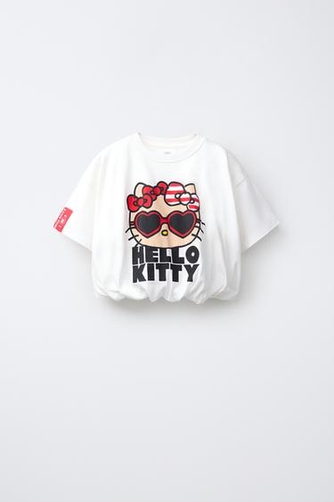 HELLO KITTY © SANRIO BALLOON T-SHIRT - White by Zara - Image 0