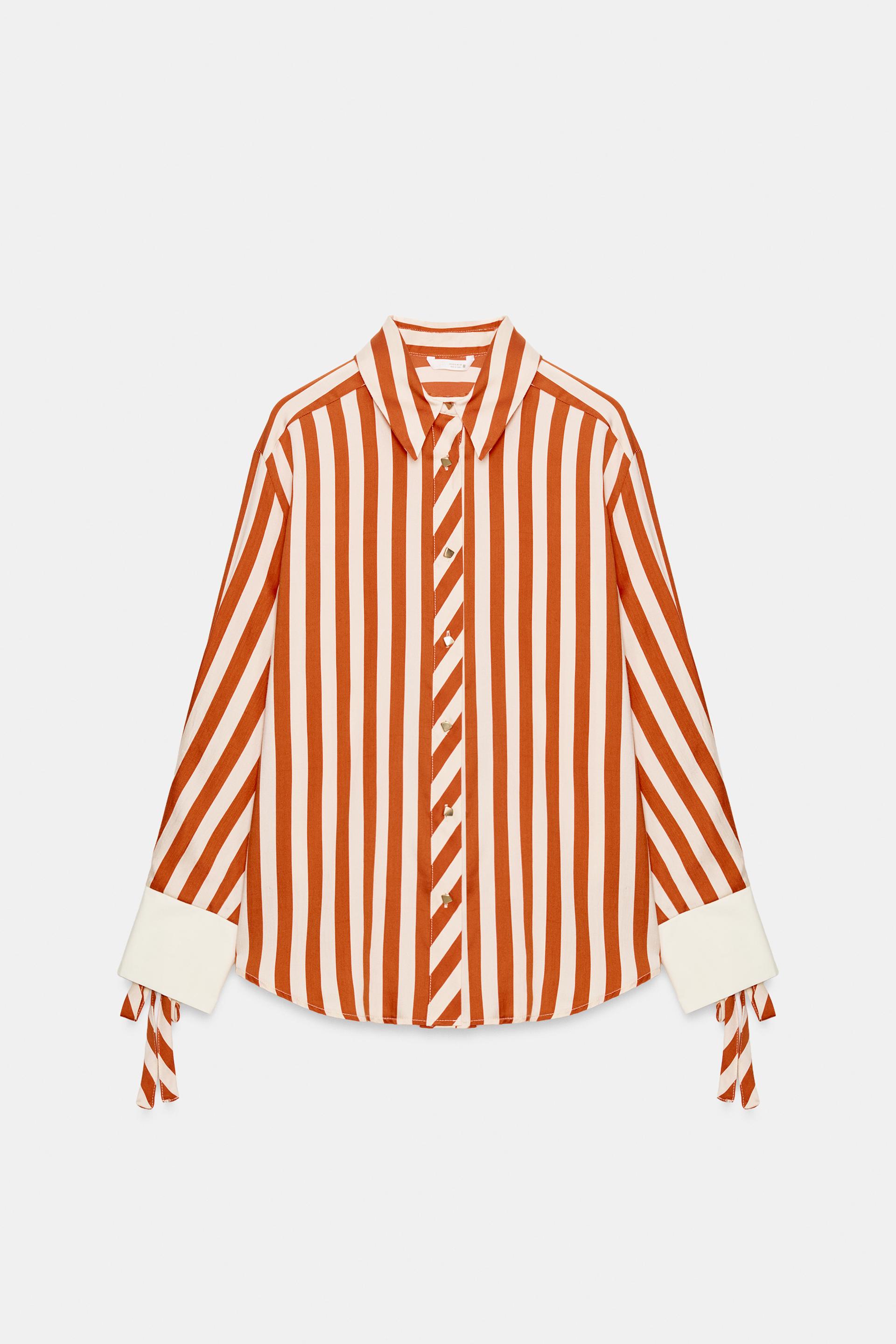 BOW TRIM STRIPED SHIRT thumbnail 8