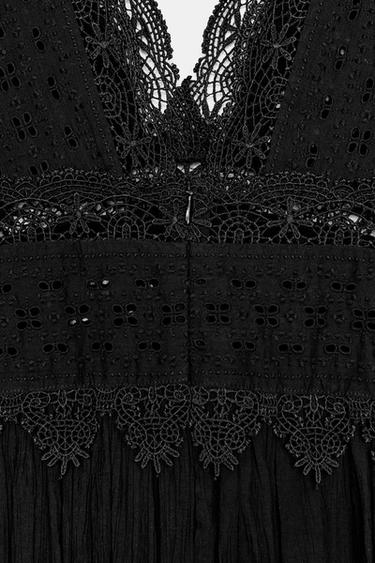 ROBE EN DENTELLE ZW COLLECTION - Noir de Zara - Image 6