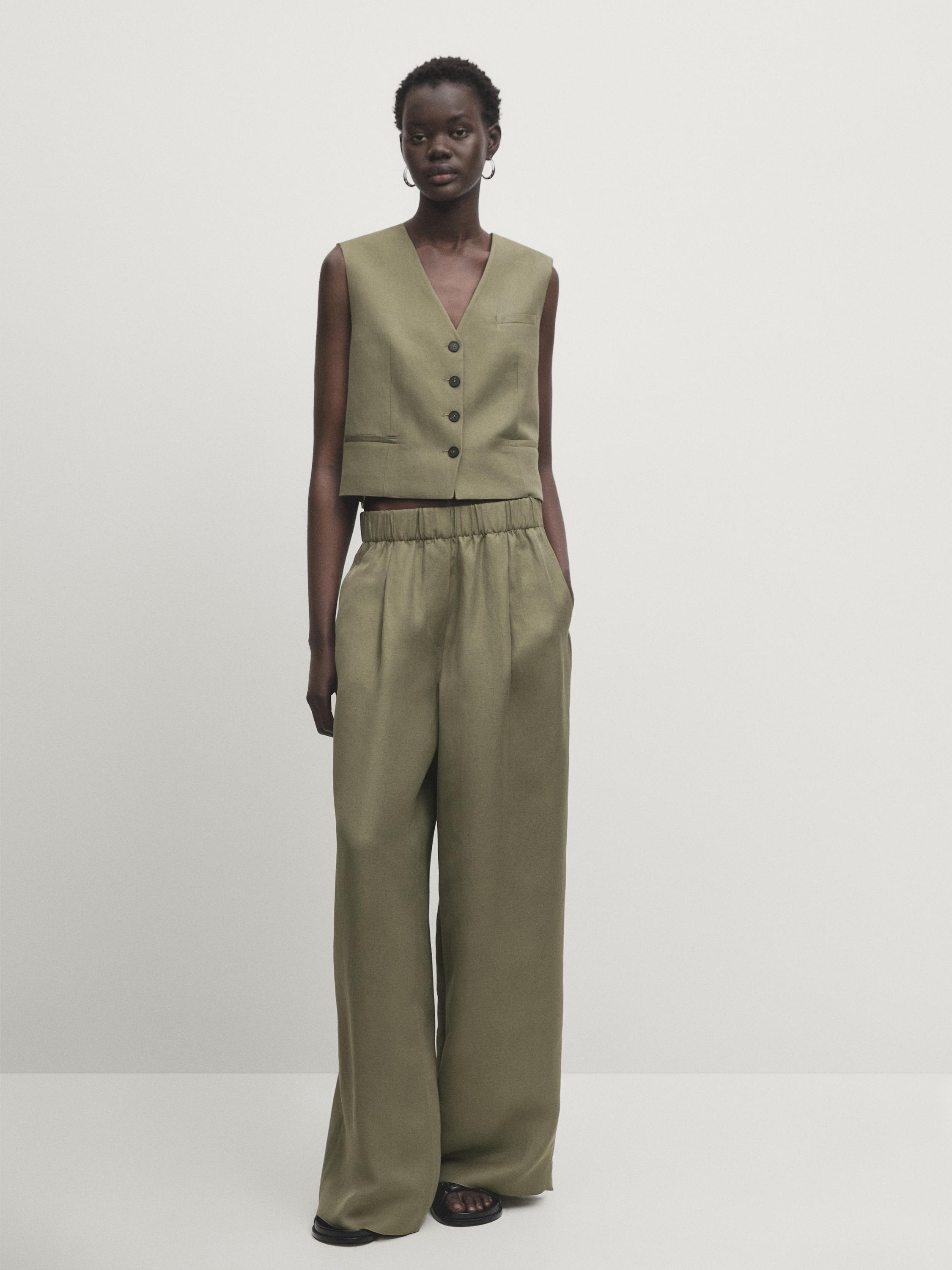 Zara wide leg online lounge pants