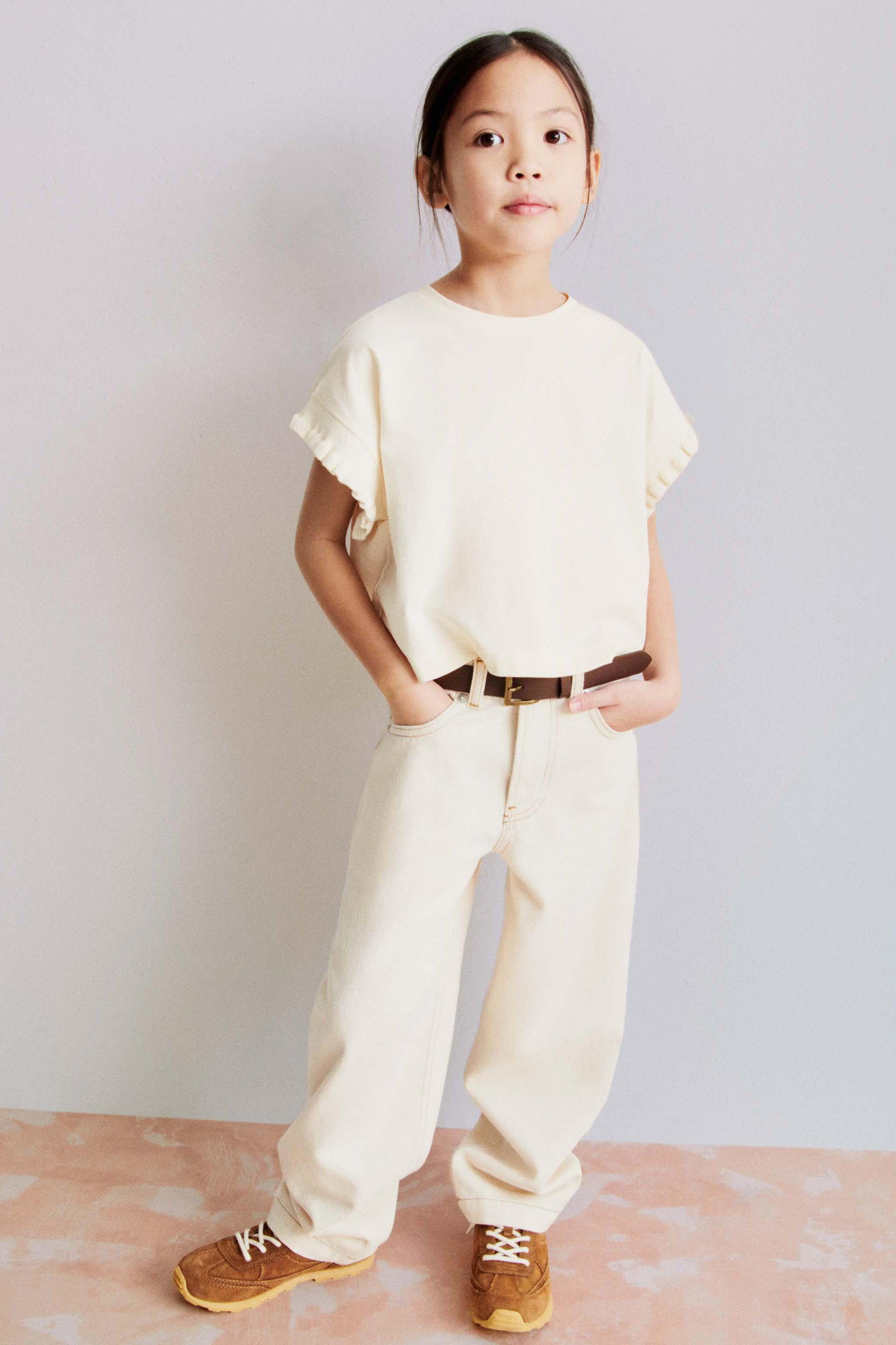  Camiseta básica de manga corta para niños y niñas, estilo  casual, de verano, color liso, para niños 6 : Ropa, Zapatos y Joyería