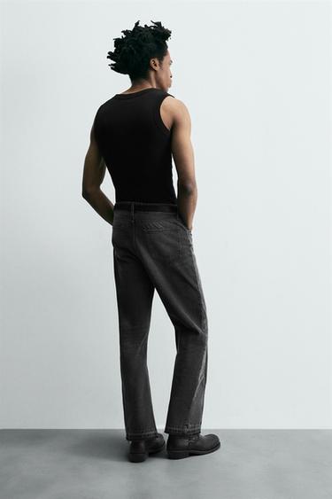 FLARE FIT JEANS - charcoal grey by Zara - Image 2