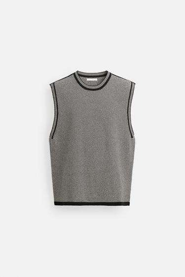 ΑΜΑΝΙΚΗ ΜΠΛΟΥΖΑ TANK RELAXED FIT - Ρίγες του Zara
