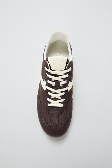 SOFT RUNNING TRAINERS - Brown by Zara