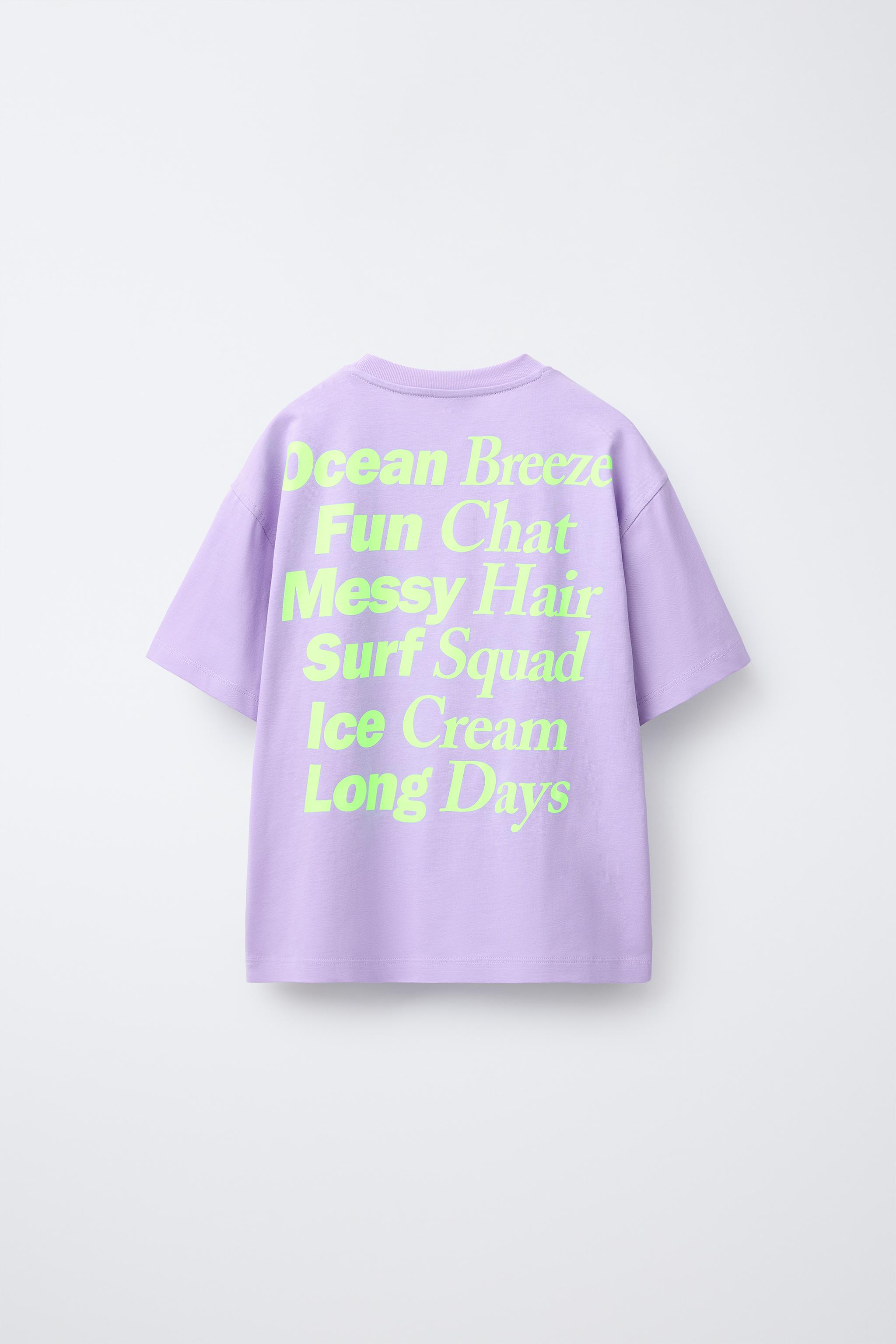 スペイン発送 ZARA SPICE GIRLS プリントTシャツ カジュアル スペイン発送 ZARA SPICE GIRLS ウォッシュ加工プリントTシャツ
