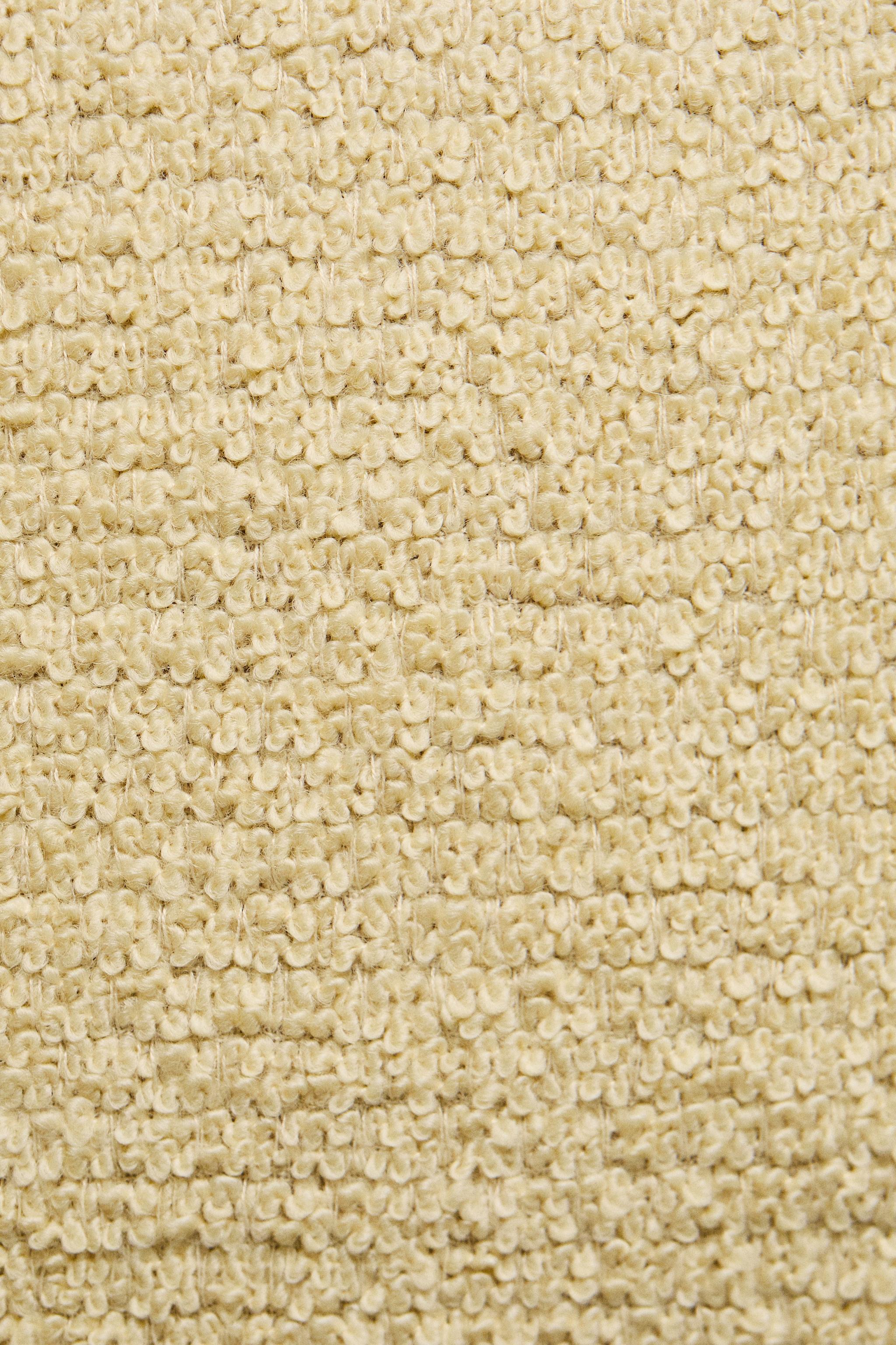 WAVY WOOL BLEND THROW PILLOW COVER