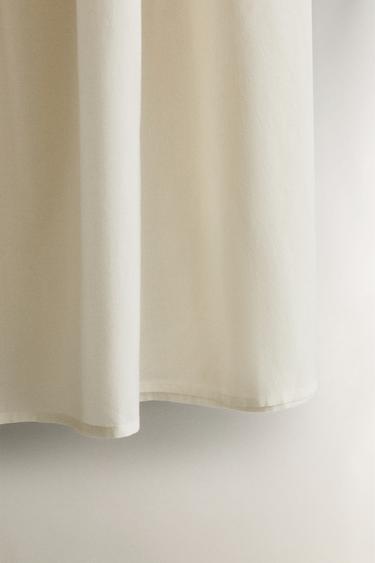 LONG PLEATED NIGHTDRESS - Ecru by Zara - Image 2