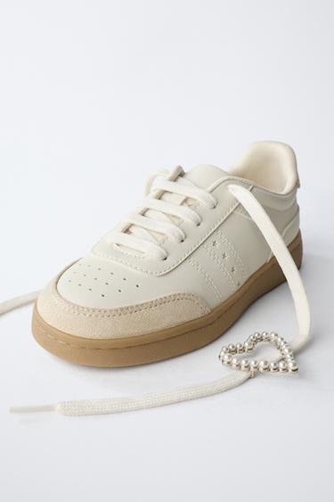 SNEAKERS WITH HEART CHARM - White by Zara - Image 2