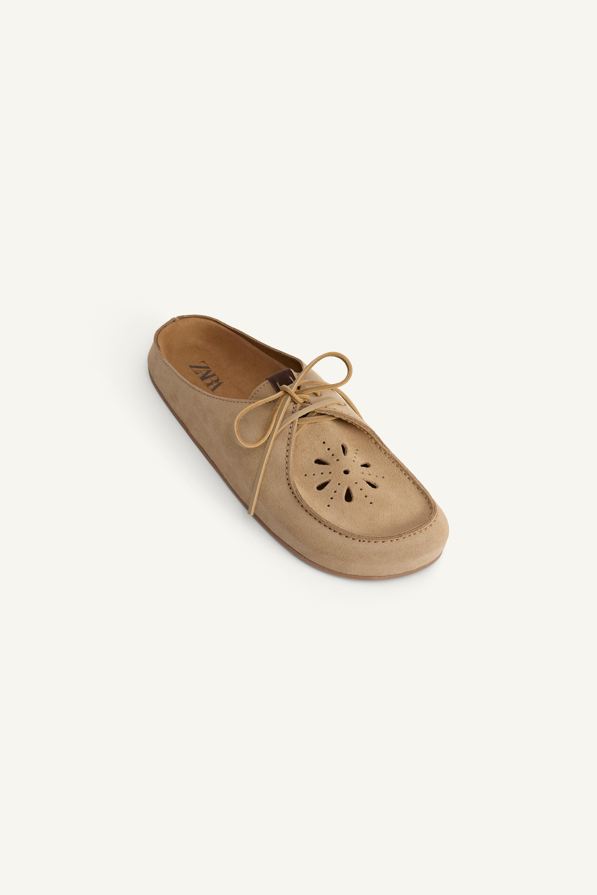 【ZARA】限定版レザークロッグサンダル ベージュ | 2786/520/102 LIMITED EDITION LEATHER CLOGS - Beige | ZARA United States