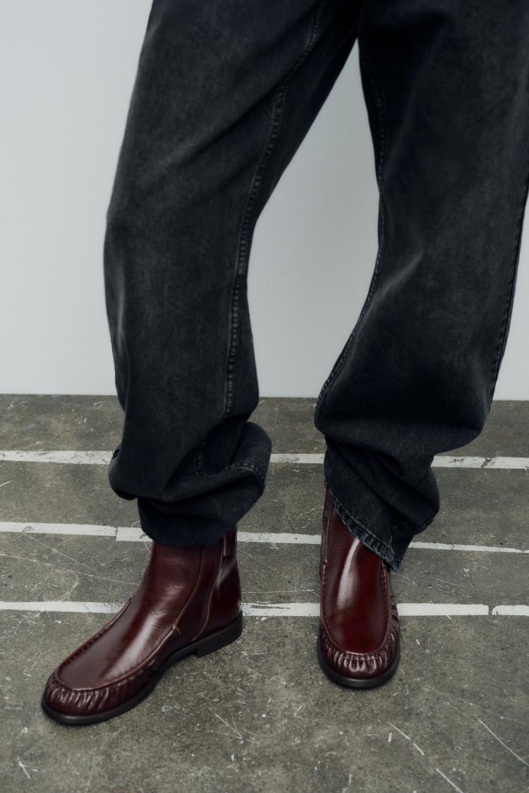 botines burdeos zara botines granates zara