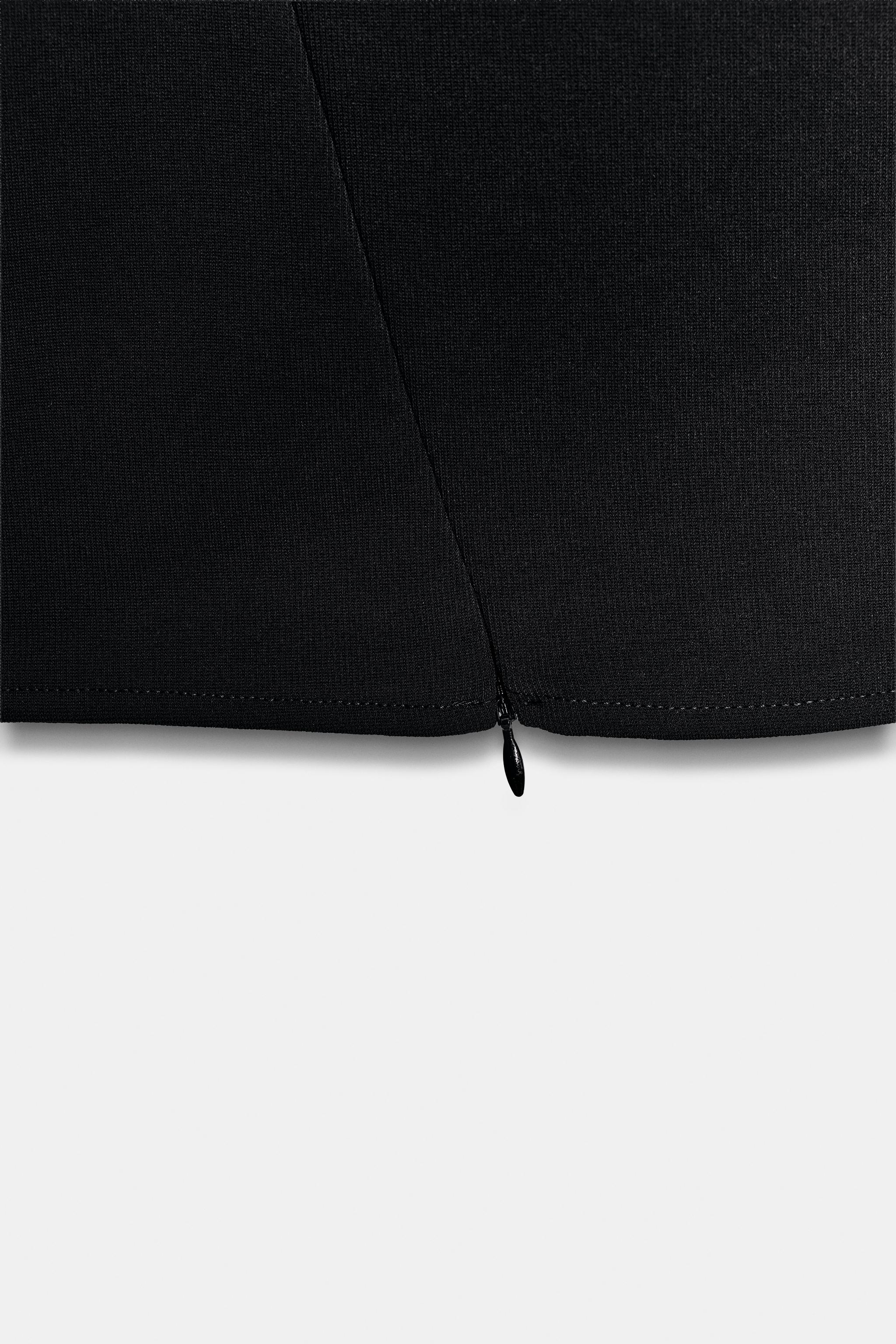STRETCH ZIP MINI DRESS