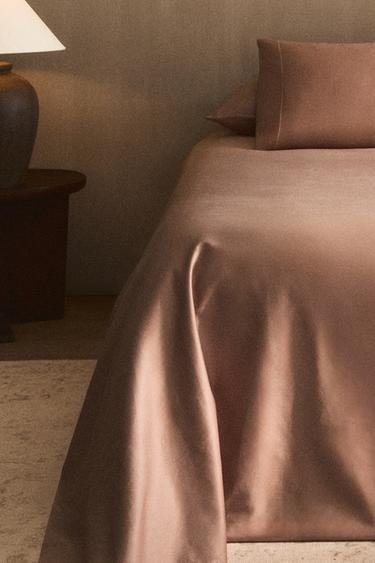 새틴 이불 커버(300수) - Zara 로즈 가루