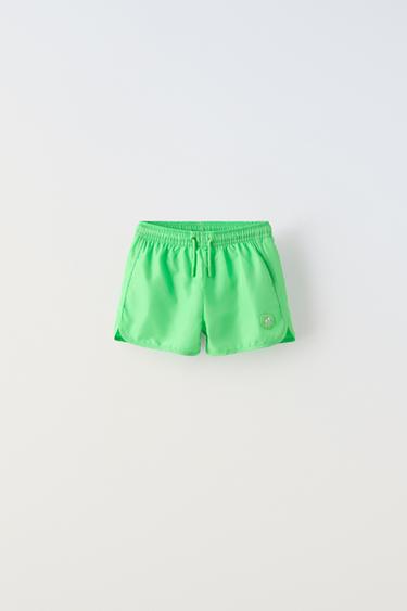 AGES 6-14/ SWIM SHORTS - Green by Zara