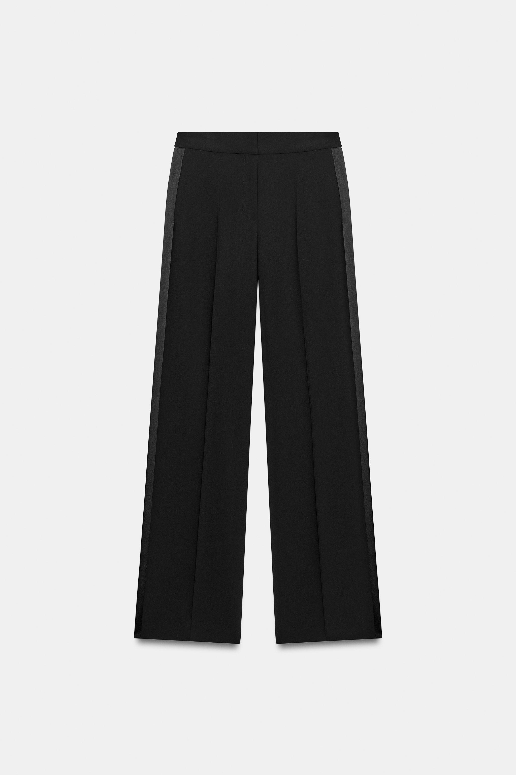 SATIN SIDE STRIPE PANTS