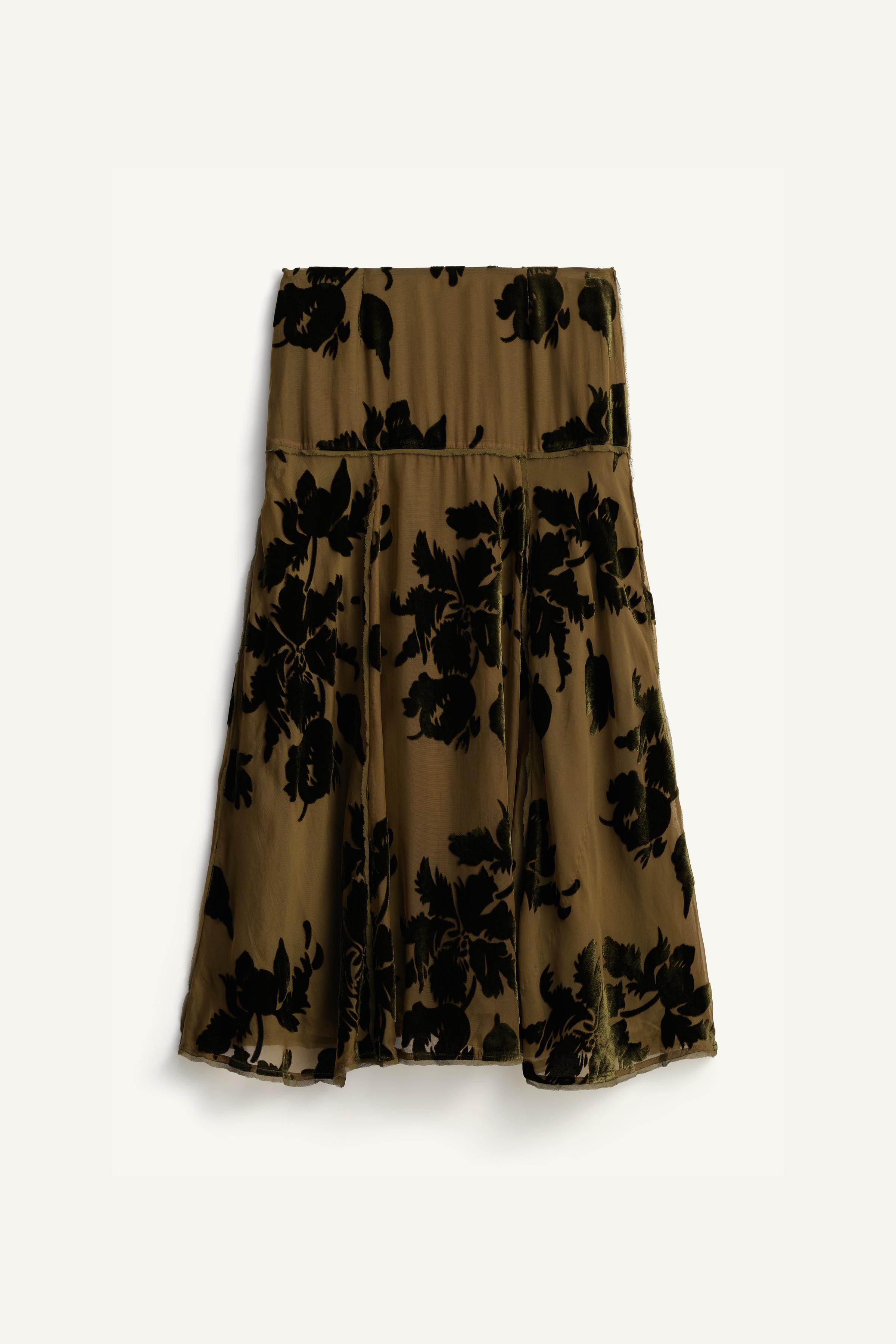 JUPE À FLEURS DÉVORÉES ÉDITION LIMITÉE