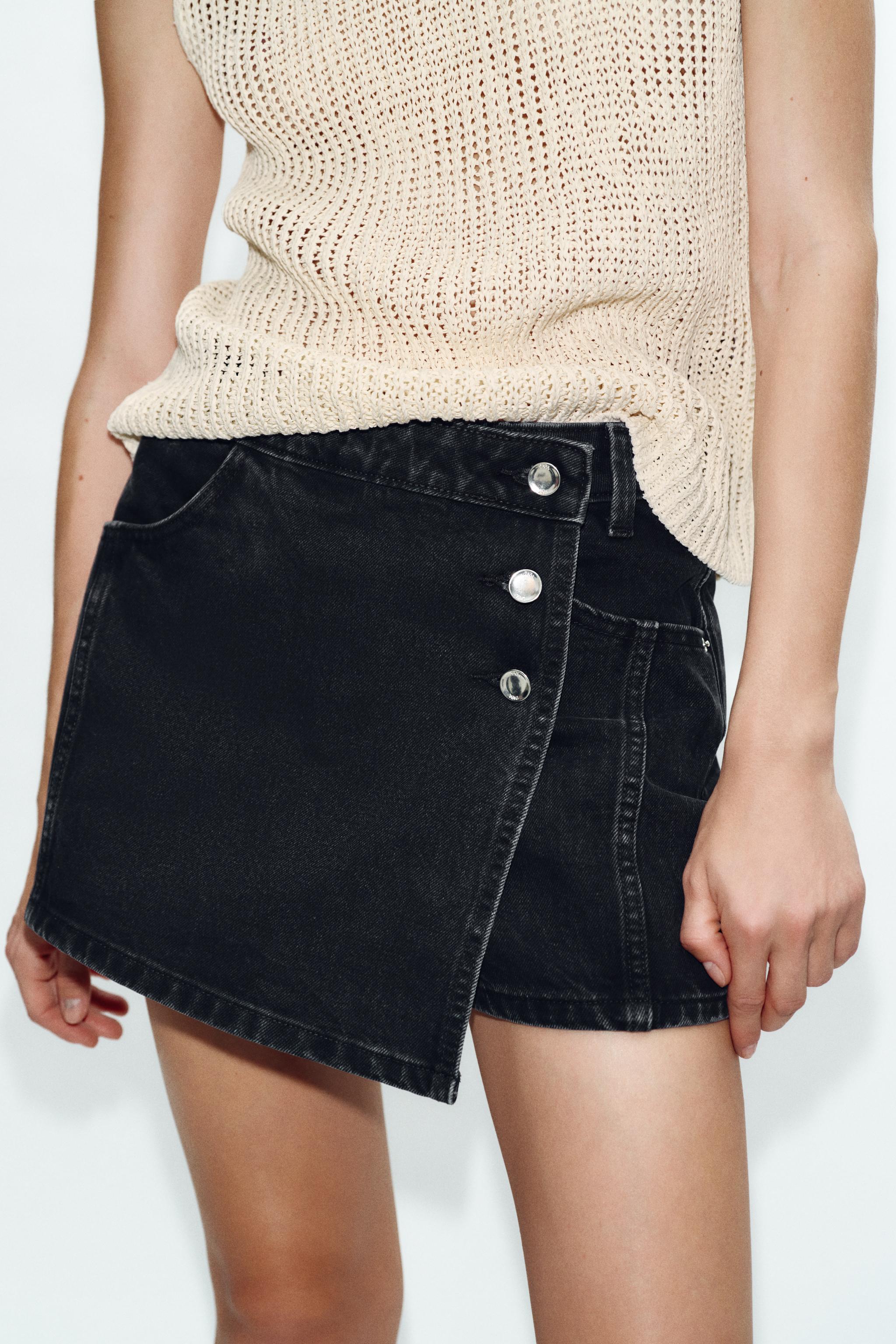 Z1975 WRAP DENIM SKORT