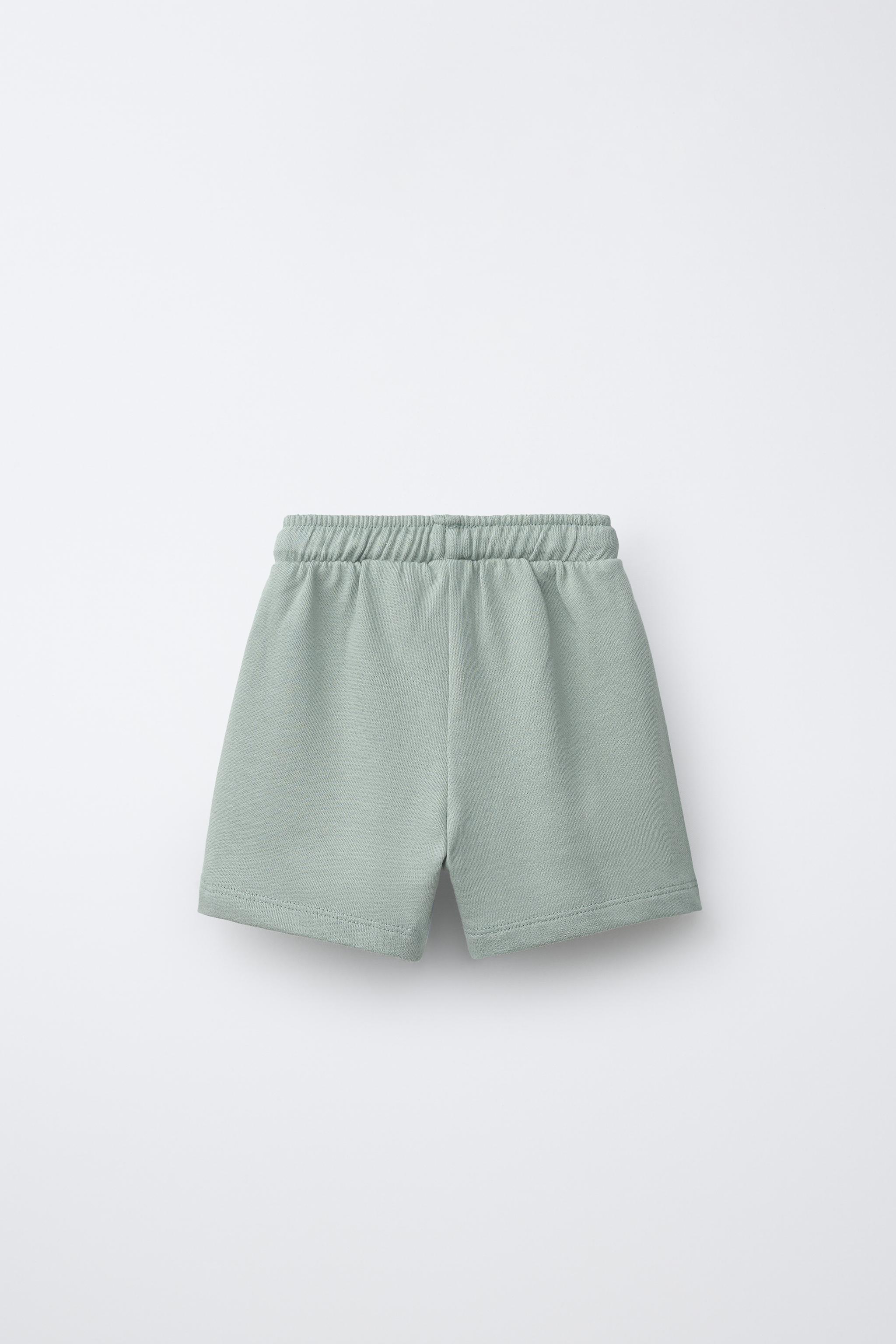 SIDE STRIPE SHORTS - Light green | ZARA Canada