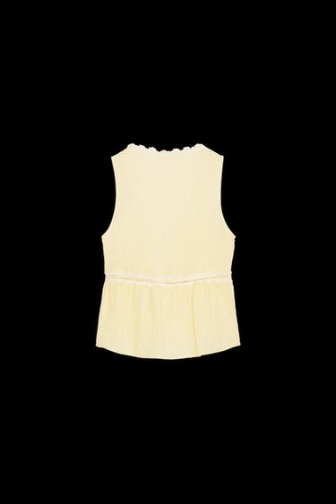 CUERPO PUNTILLAS - Amarillo claro de Zara