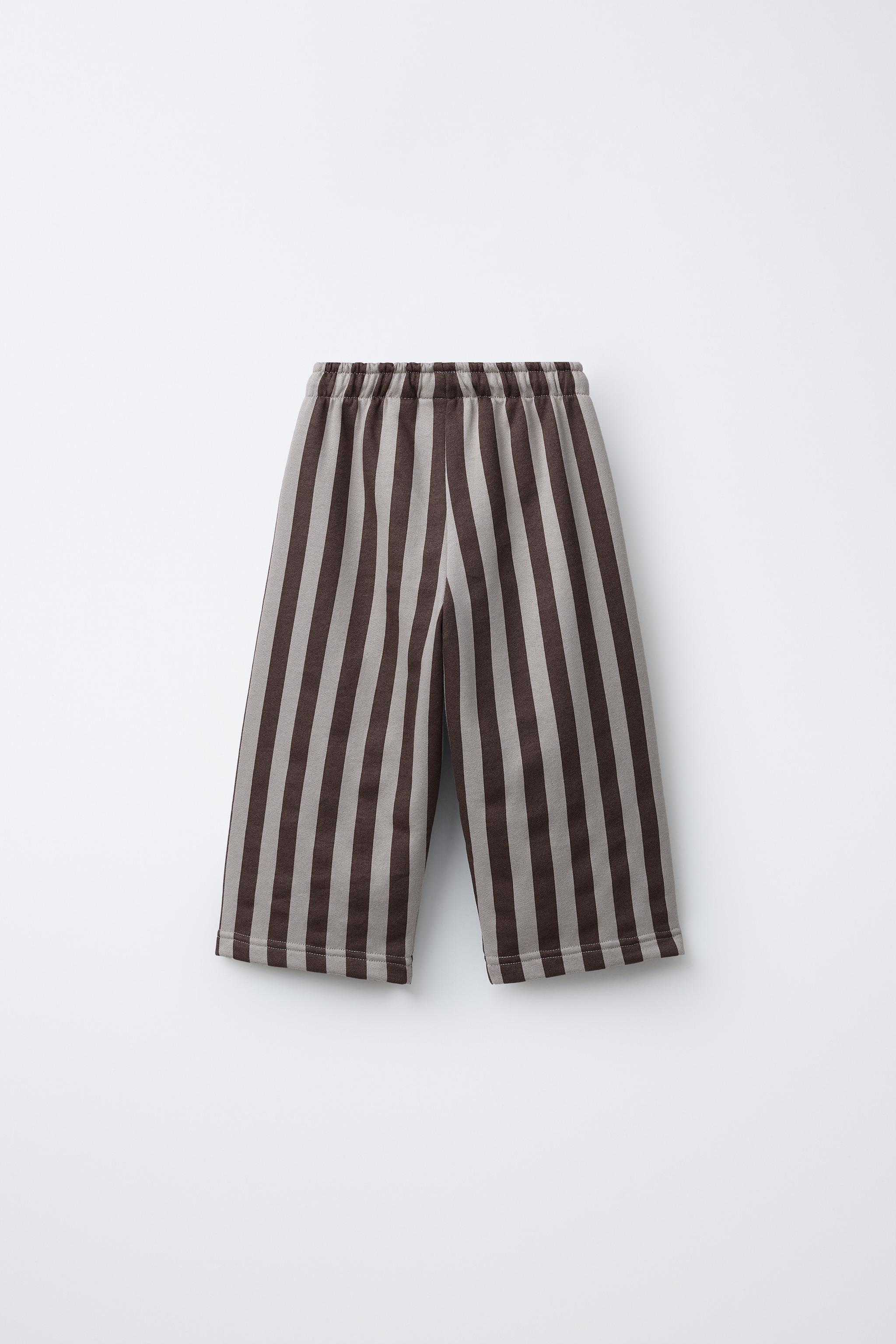 STRIPED PLUSH PANTS