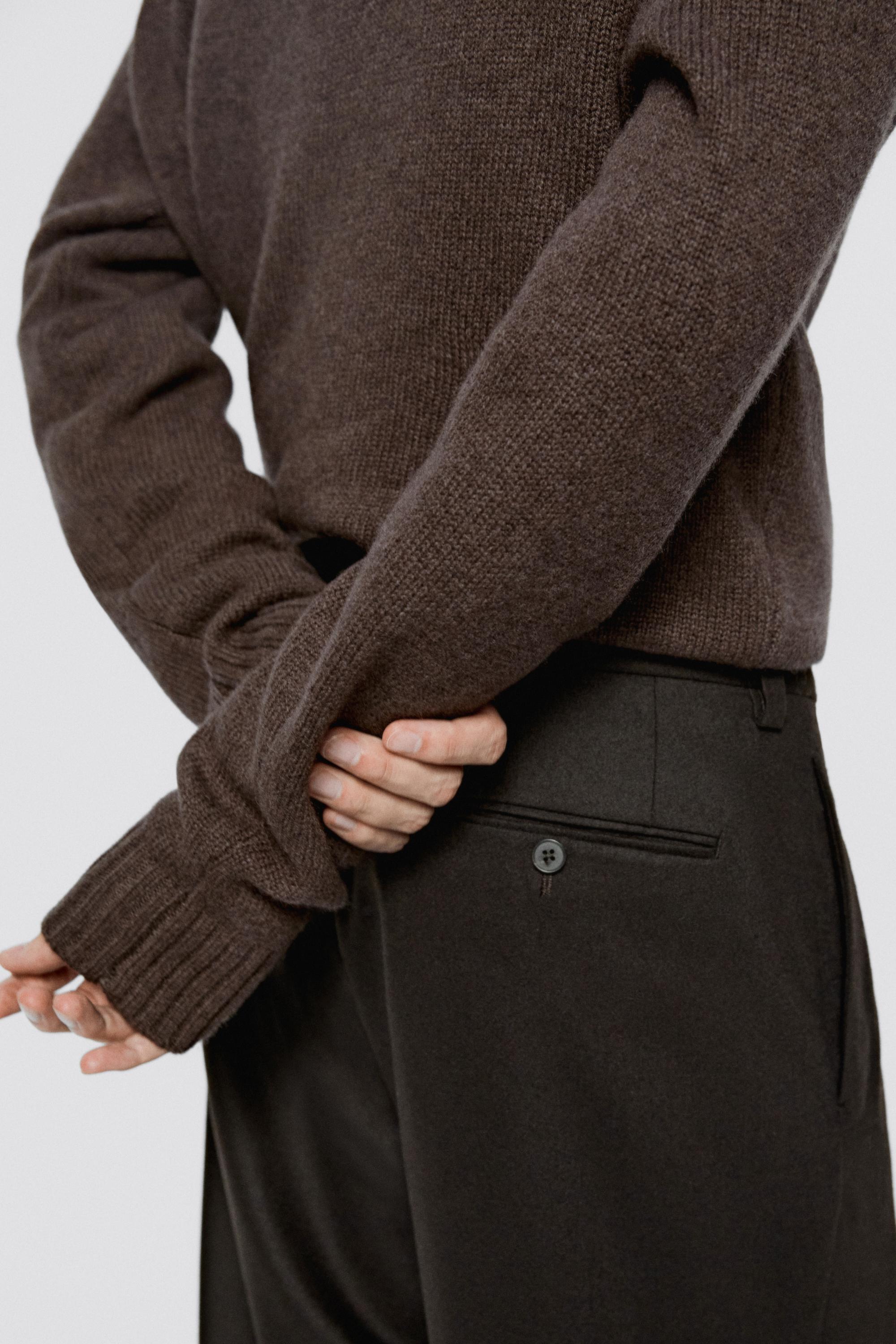 Wool blend darted suit pants - LIMITED EDITION