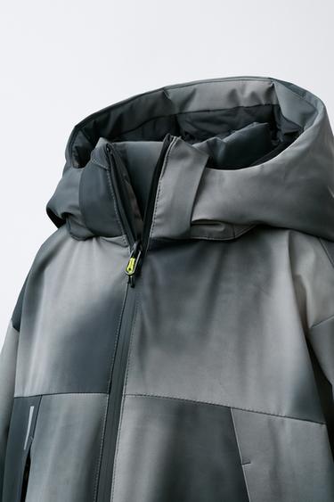 TIE DYE WATER-RESISTANT AND WINDPROOF DETACHABLE HOODIE JACKET RECCO® SYSTEM SKI COLLECTION - Grey by Zara - Image 5