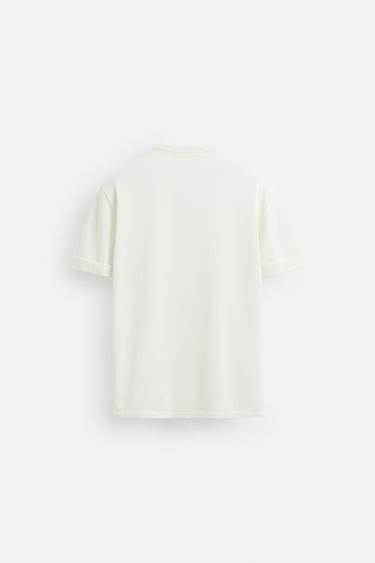 T-SHIRT EN MAILLE LÉGÈRE - Bleu clair de Zara - Image 6
