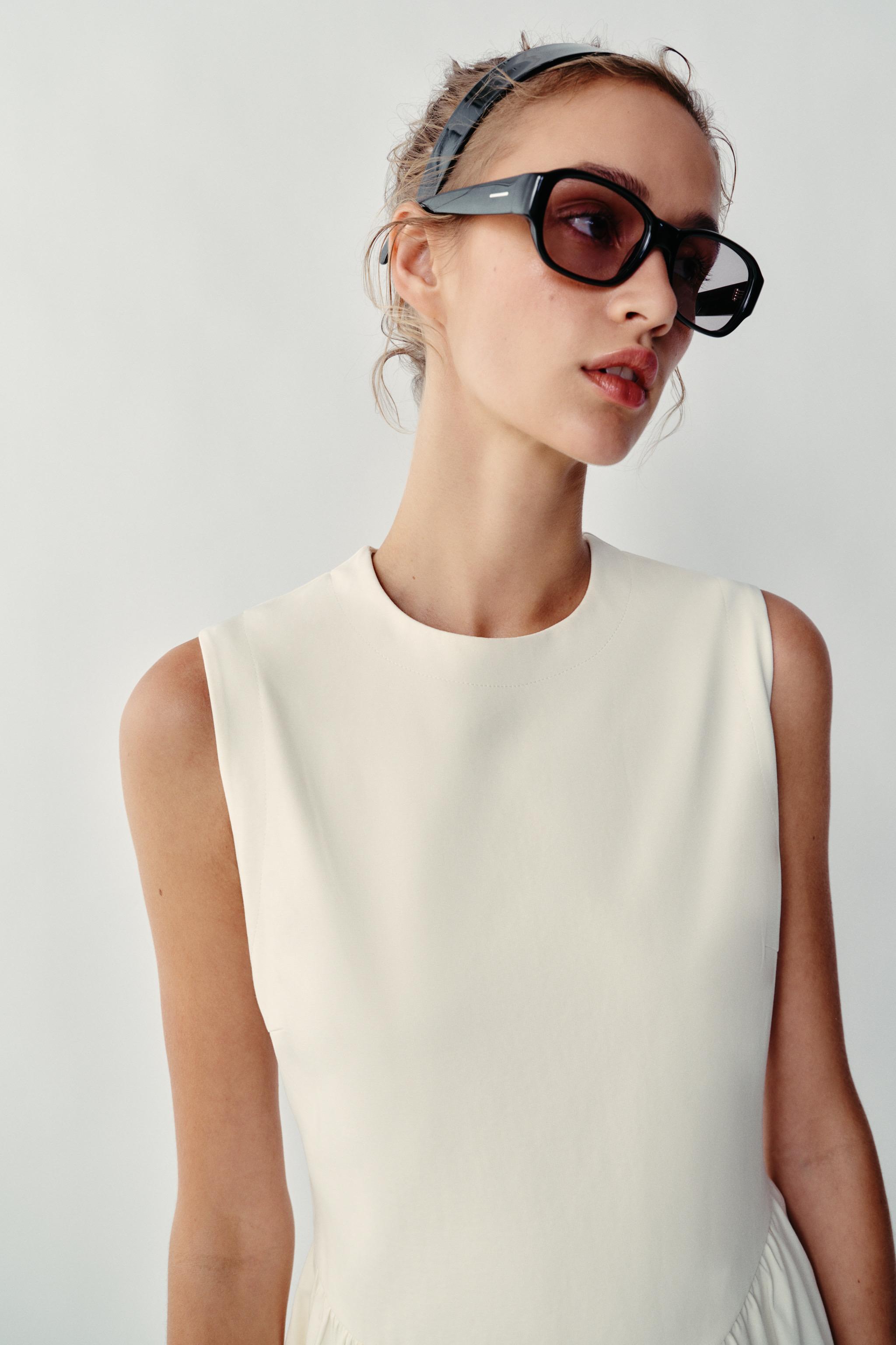 Женские платья Zara COMBINATION MIDI DRESS — фото 3