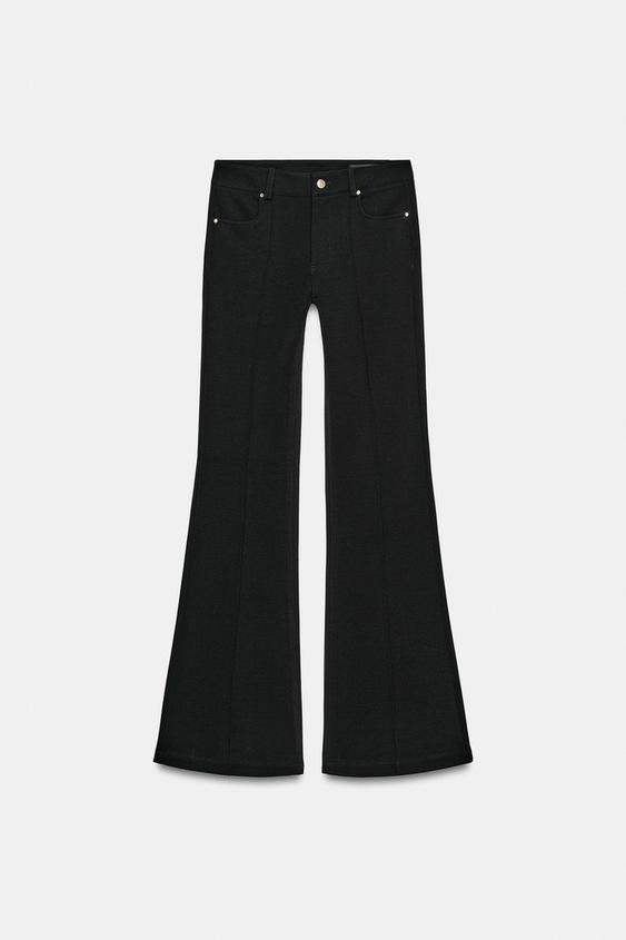 Azura Exchange High Waist Flare Leg Front Knot Jeans - 6 US