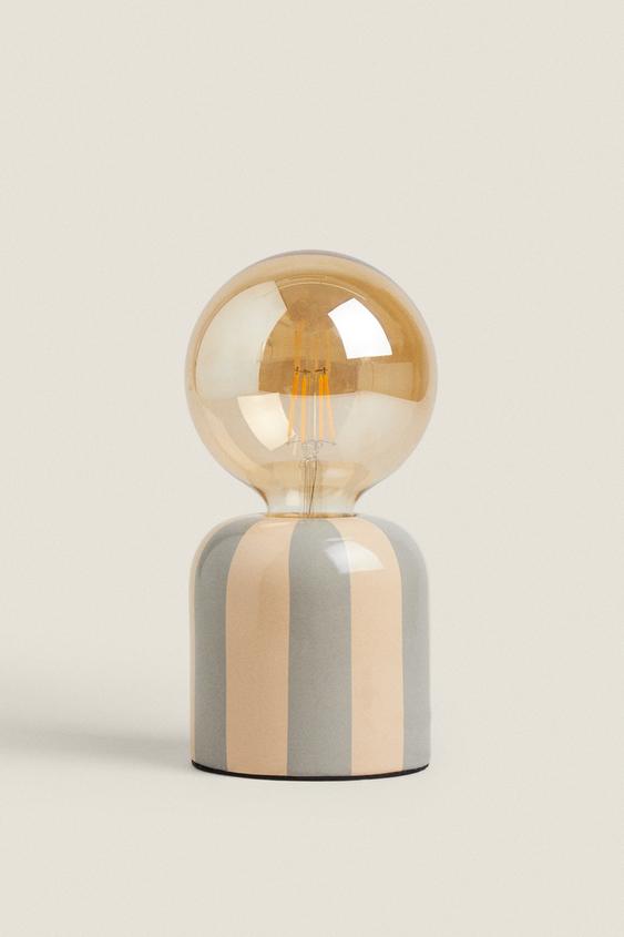 CERAMIC TABLE LAMP WITH BULB - Blue by Zara - Image 0
