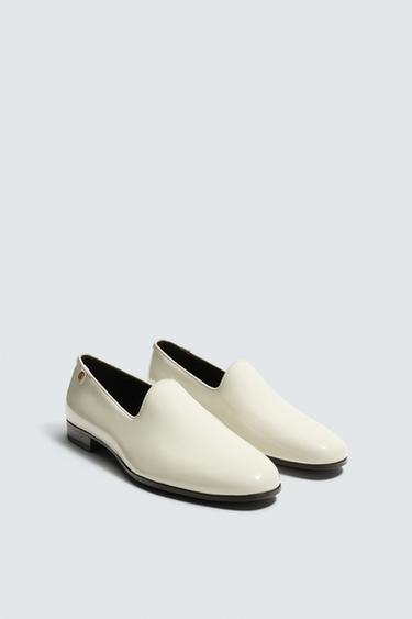 MOCASSIM EM PELE ENVERNIZADA WILLY CHAVARRIA X ZARA - Branco-cru da Zara