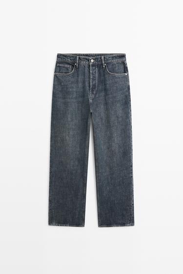 Wide-leg jeans — Mid-blue 1