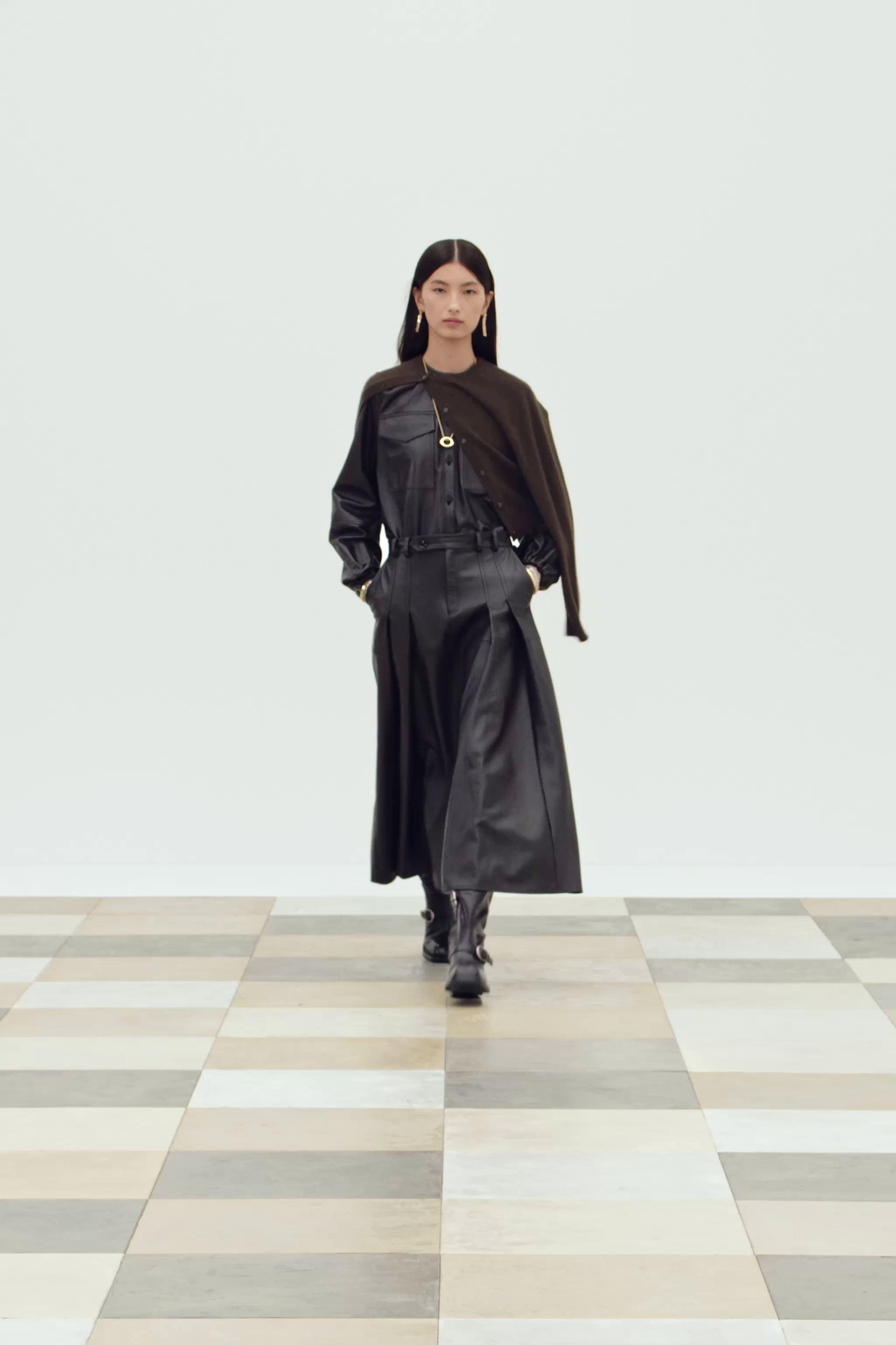 LTHR MD SKRT - Chocolate | ZARA United States