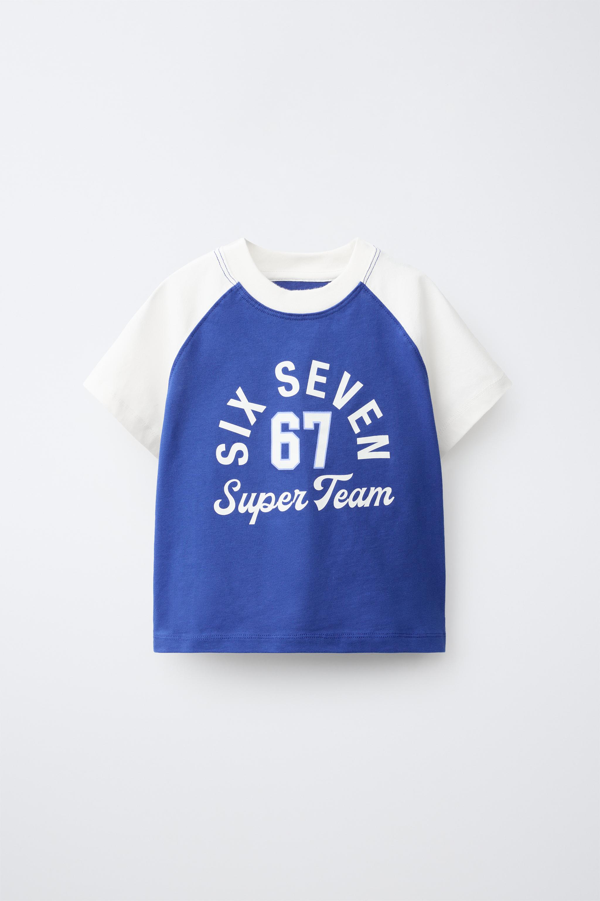 Детские футболки Zara TEAM SIX SEVEN PRINT T-SHIRT