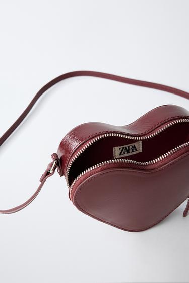 SAC BANDOULIÈRE CŒUR - Bordeaux de Zara - Image 3